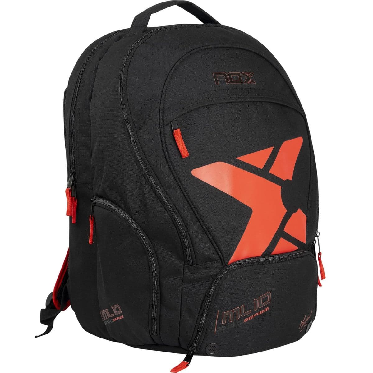 Mochila Padel Nox ML10 Street Negra Naranja